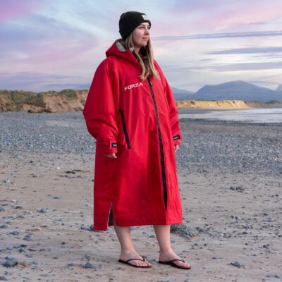 FORZA Changing Robe [Red - Adults Medium]