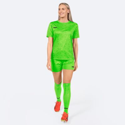 FORZA Women’s Geo Short Sleeve Football Kits [Medium] - Fluro Green