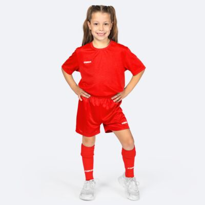 FORZA Junior Classic Short Sleeve Football Kit [13-14] - Red