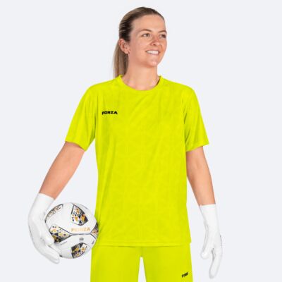 FORZA Women’s Goalkeeper Short Sleeve Jersey [Small] - Fluro Yellow
