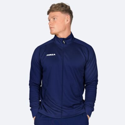 FORZA Men’s Full Zip Tracksuit Jacket [Large] - Navy Blue