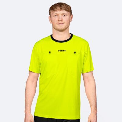 FORZA Soccer Referee Jersey [Medium Short Sleeve] - Fluro Yellow
