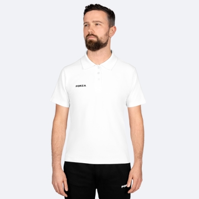 FORZA Men’s Sports Polo Shirts  [Medium] - White