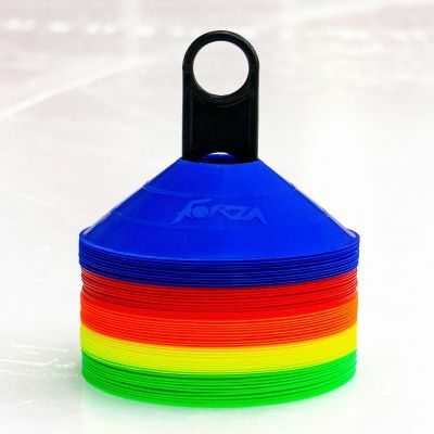 FORZA Ice Hockey Training Marker Cones [Multi-Coloured - Pack of 50]