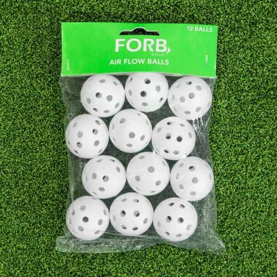 FORB Air Flow Plastic Golf Balls [12 Pack]