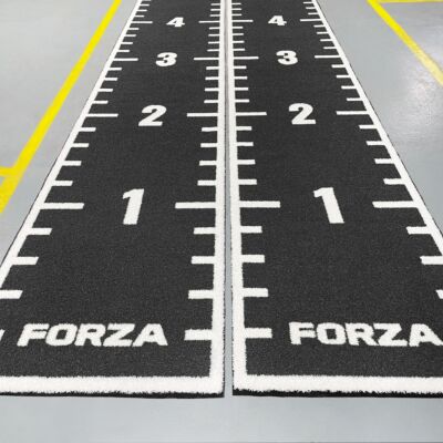 FORZA Numbered Sprint/Sled Track [10m x 1m] - Black