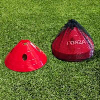 FORZA Football SuperCone Training Marker Domes [20 QTY] - Red