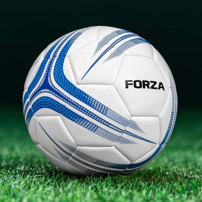 FORZA Training Footballs [White & Blue - Size 5] - Pack of 1