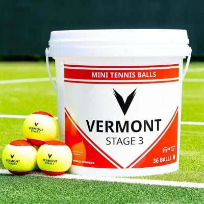 Vermont Mini Red Tennis Balls [Stage 3] | Net World Sports