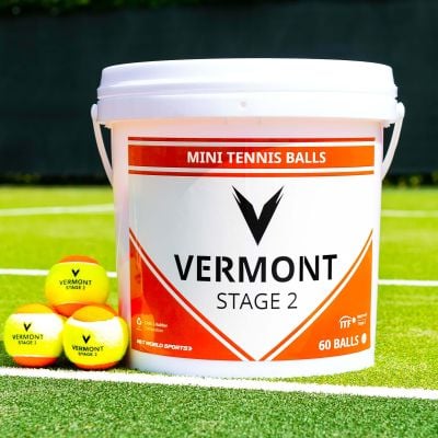 Vermont Mini Orange Tennis Balls (Stage 2) | Vermont Sports