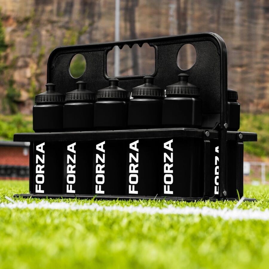 Black Water Bottles & Foldable Bottle Carrier