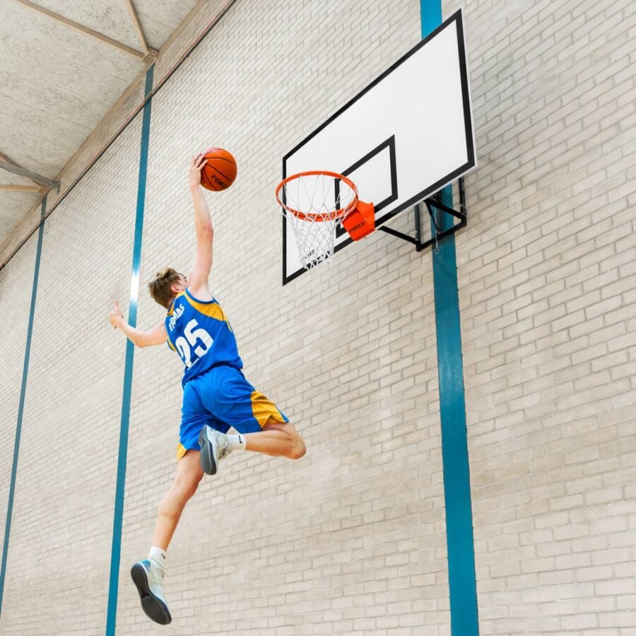 Dimensione ufficiale da basket, 45 cm, rete e cerchio Fixings. parete per bambini e adulti