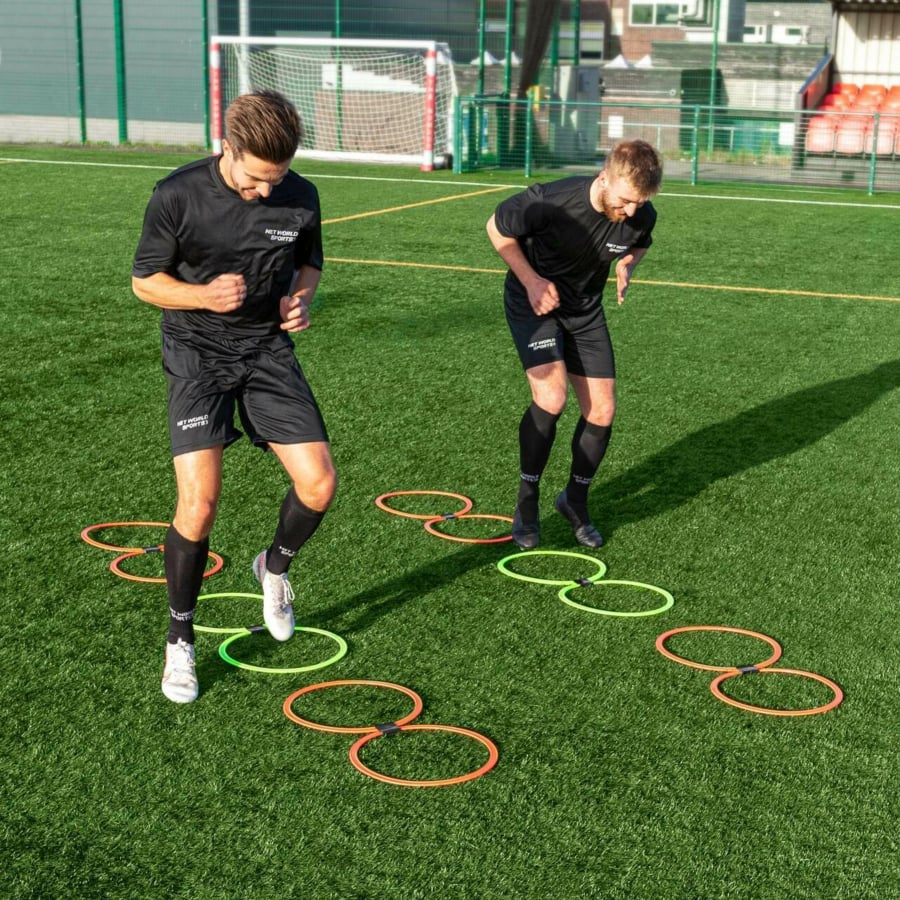 Amagogo Anneaux D'Entraînement D'Agilité Robuste - Ensemble Cerceaux De Saut Portables Pour Football, Fitness Et Enfants