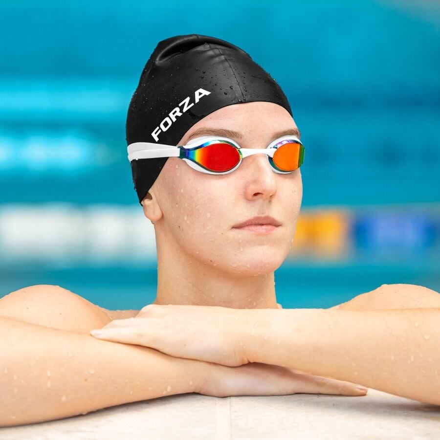 Black Swimming caps for adults