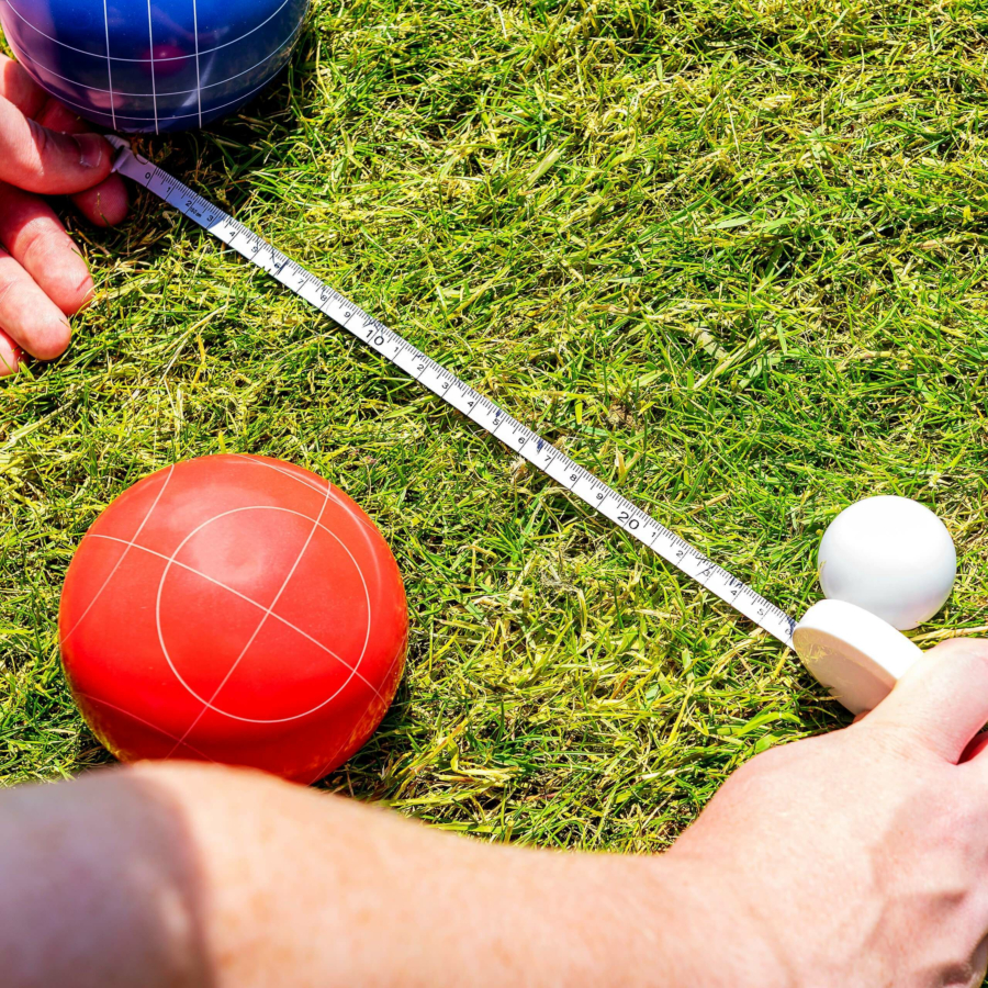 Bocce Pallino With Tape Measure