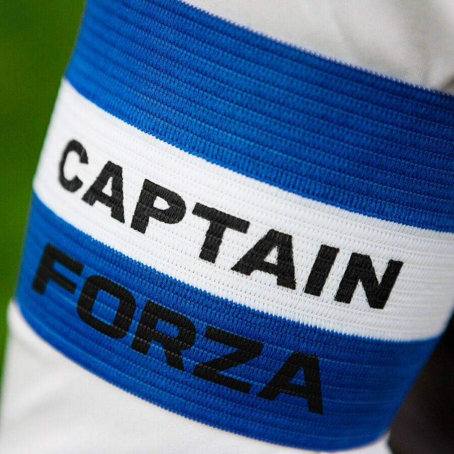 Blue football captains armbands for sale