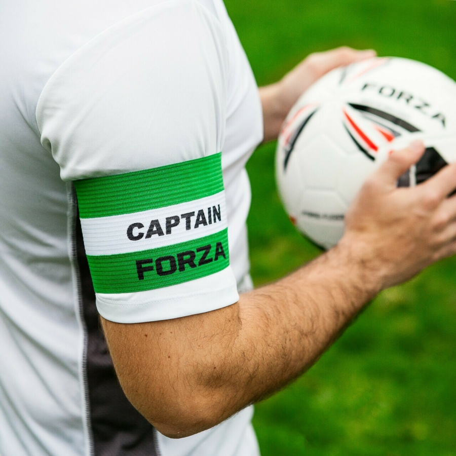 Green junior captains armbands available