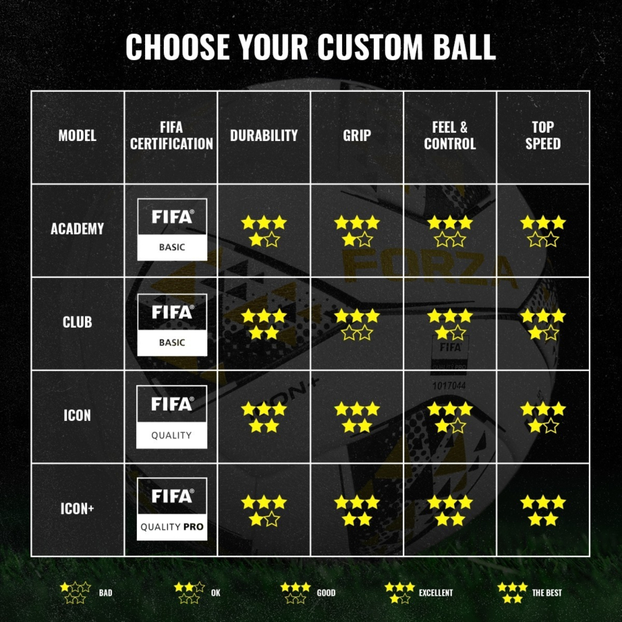 Custom FORZA Soccer Balls [Choose Colors & Add Logos]