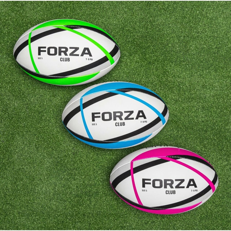 FORZA Pack 12 Ballons De Rugby + Sac De Transport – Entraînement & Match, Tailles 3/4/5, Qualité Pro, Conformes World Rugby