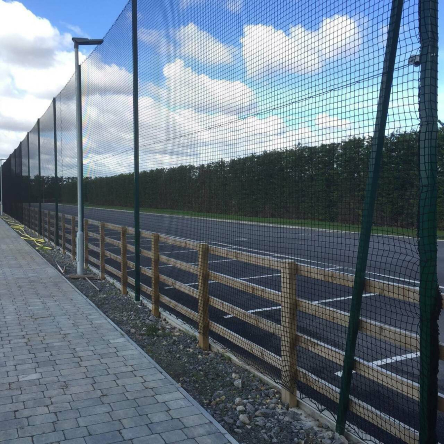 Ball Stop Net & Post System [8m High] - Permanent
