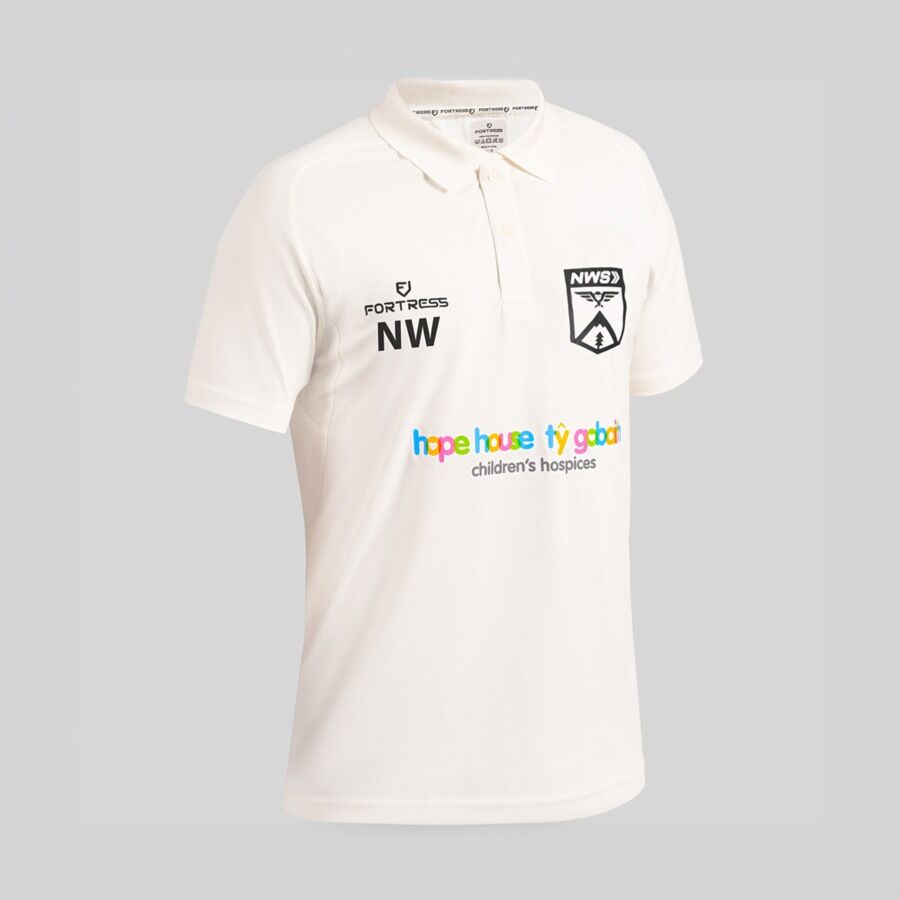 Custom short sleeve junior cricket shirt