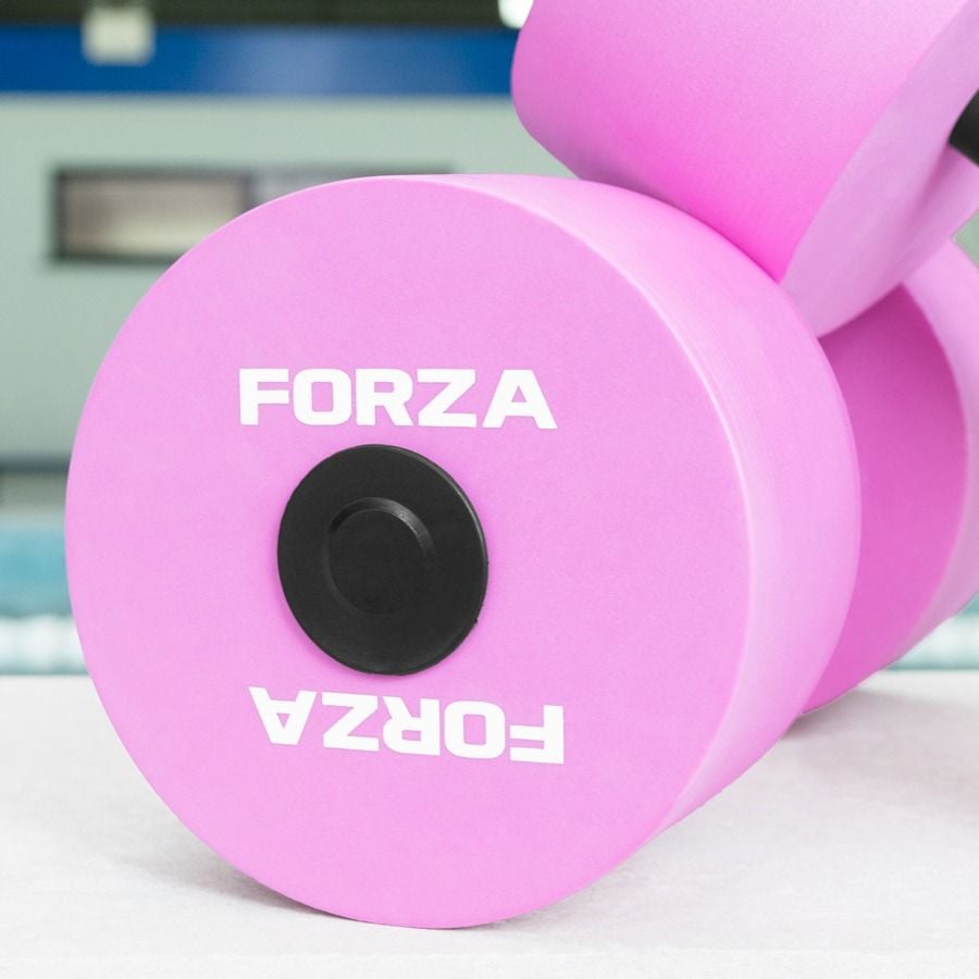 Manubri Acqua In Schiuma EVA Per Fitness In Piscina – 2 Pezzi – Viola E Bianco – Leggeri 130g - 3