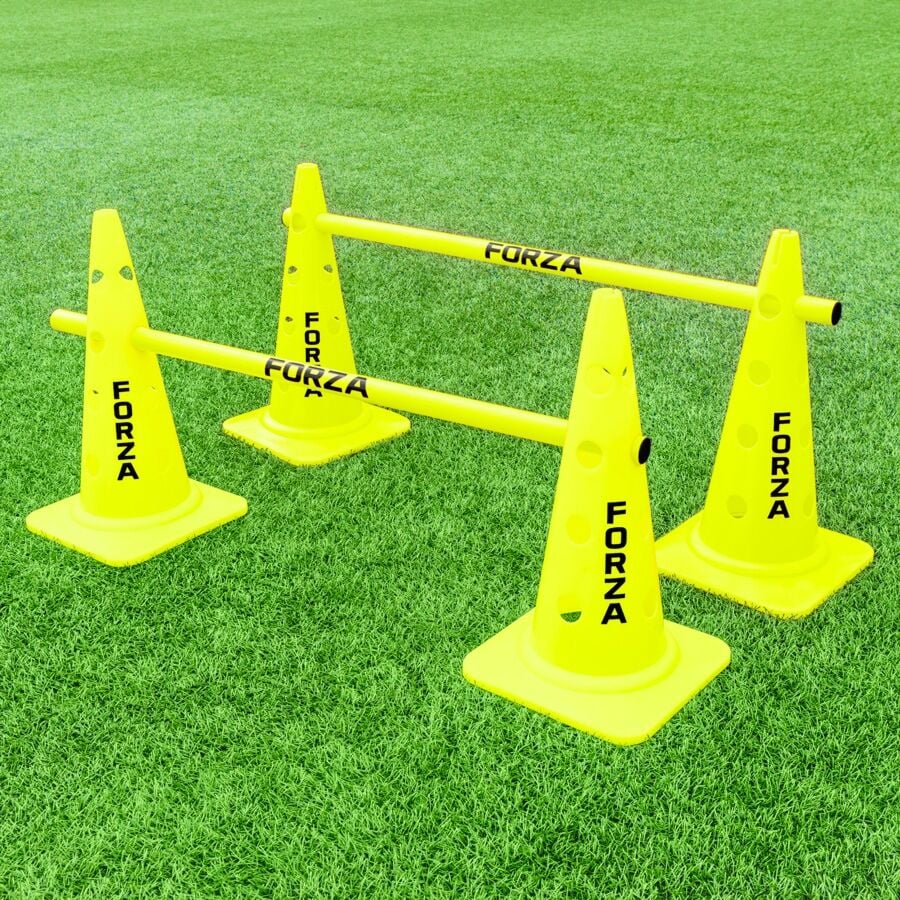FORZA Trainingskegel 50cm – Set Mit 4 Oder 8 Kegeln Für Agility, Speed & Hürden – Fluoreszierende Farben