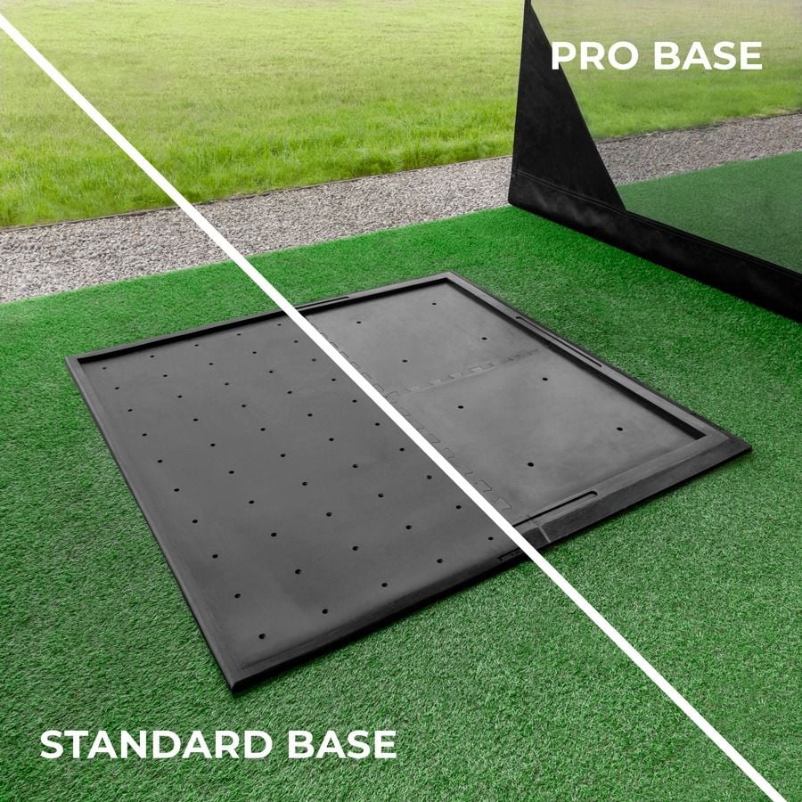 Rubber bases for golf mats