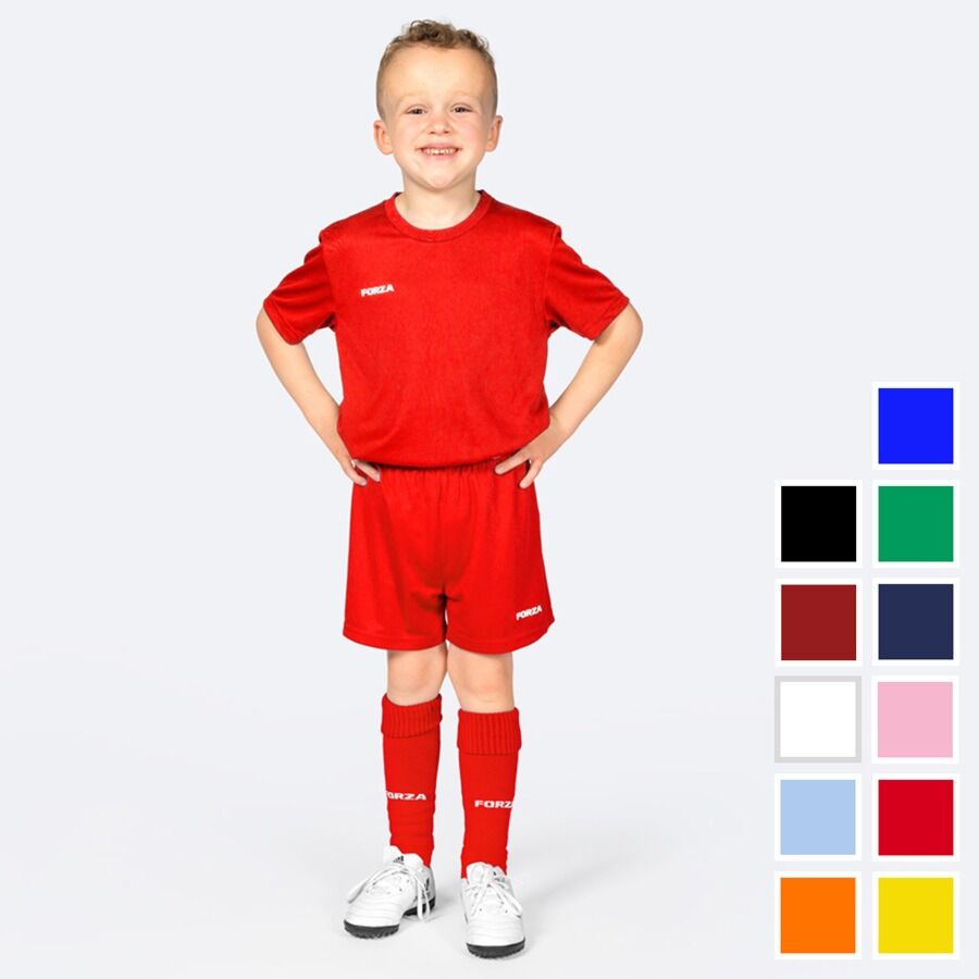 FORZA Kids'/Junior Classic Short Sleeve Football Kits [Ages 5-14]
