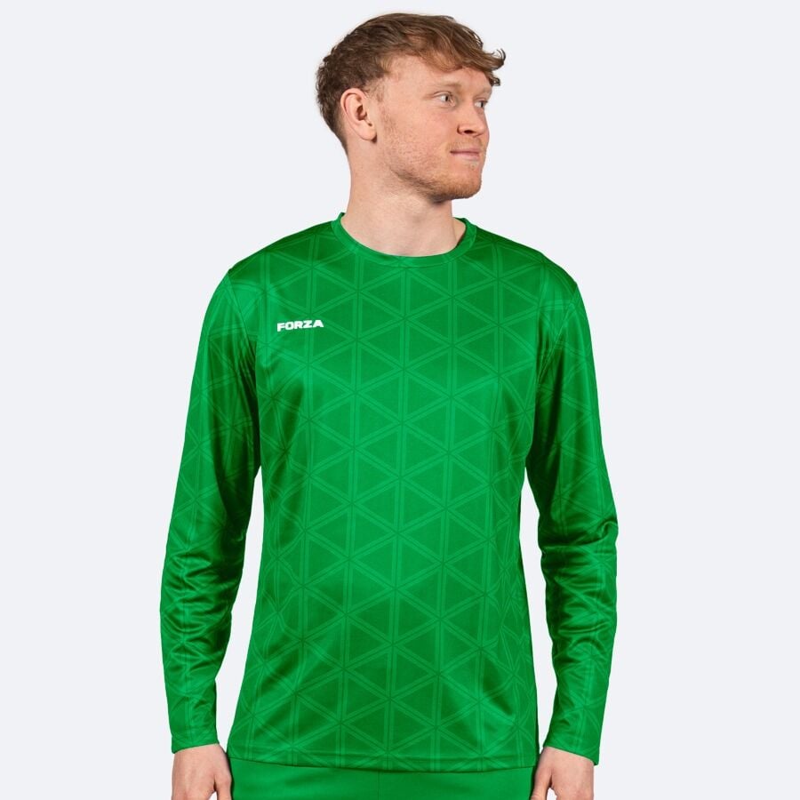 FORZA Maglia Calcio A Maniche Lunghe – Tessuto Traspirante A Rapida Asciugatura, Taglie XS-XXL E 9 Colori