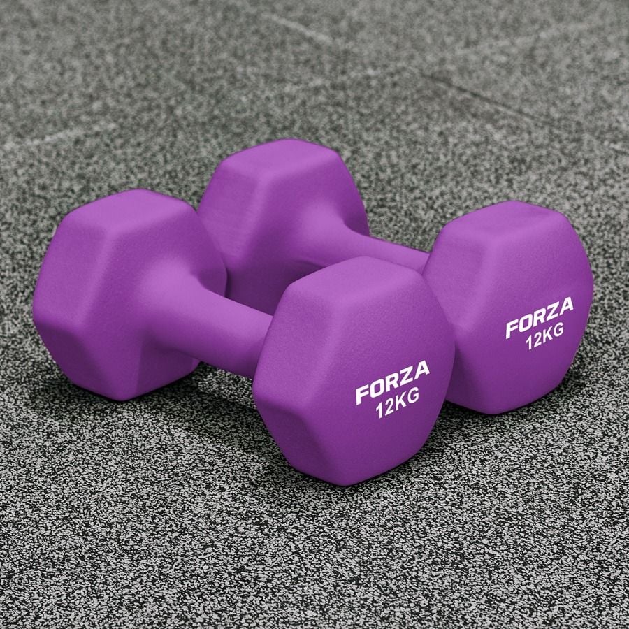 FORZA Neoprene Hex Dumbbells | Net World Sports
