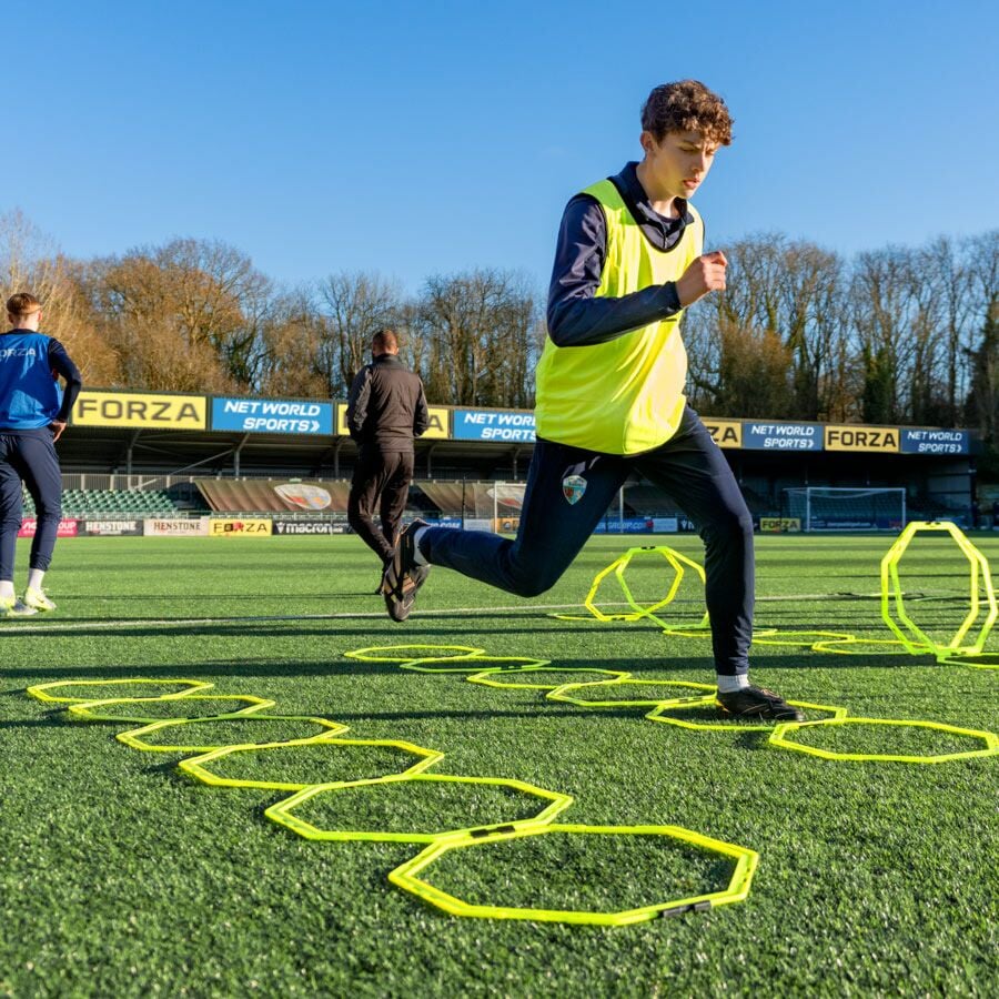 FORZA Pack 12 Anneaux D'Entraînement Agilité - Football Rugby Sports, Améliore Vitesse Et Jeu De Jambes