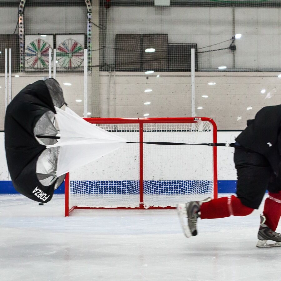 Ice Hockey Speed Chute Training