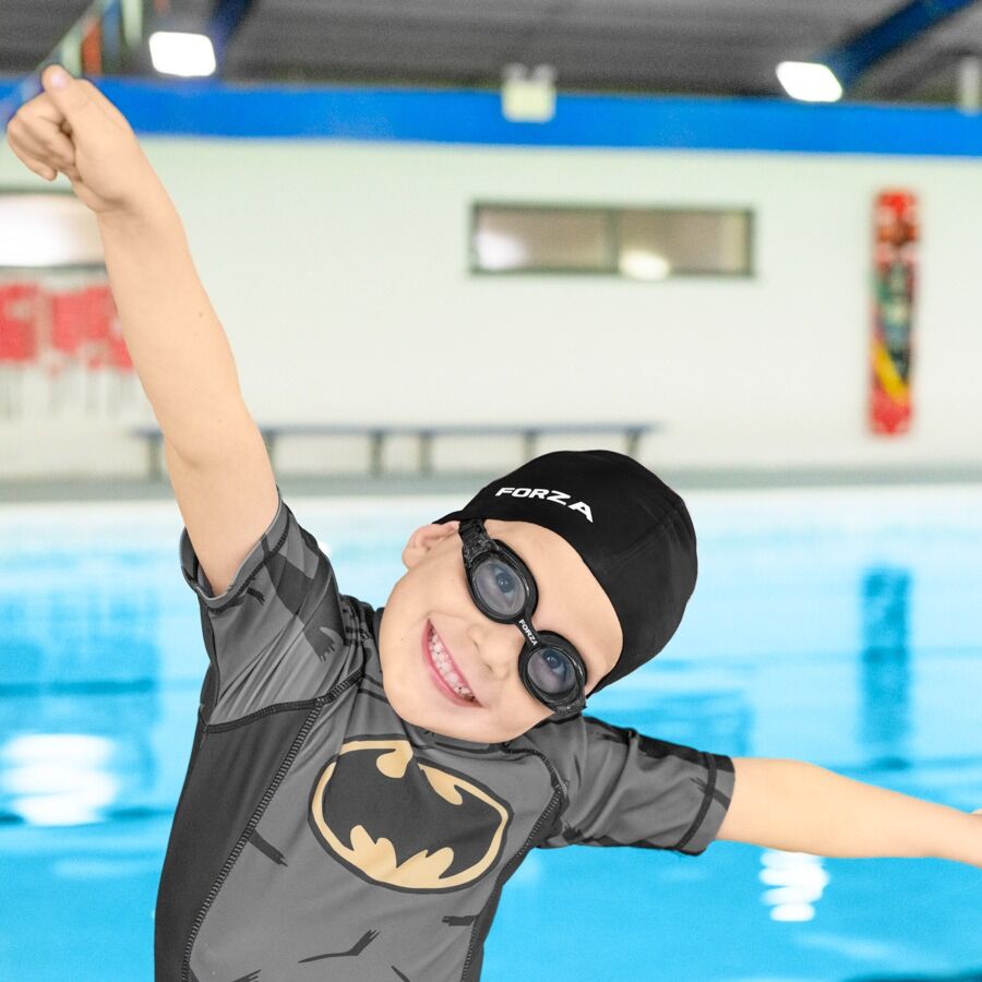 FORZA Kids’ Swimming Caps [Small/Medium] – 5x Colors