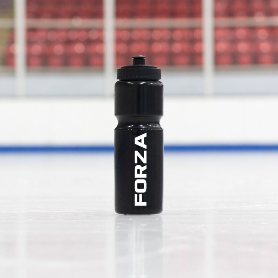 Black Ice hockey water bottle