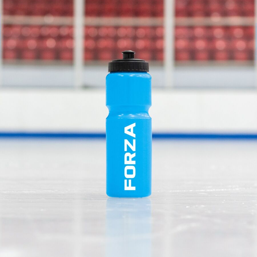 Blue Ice hockey water bottle
