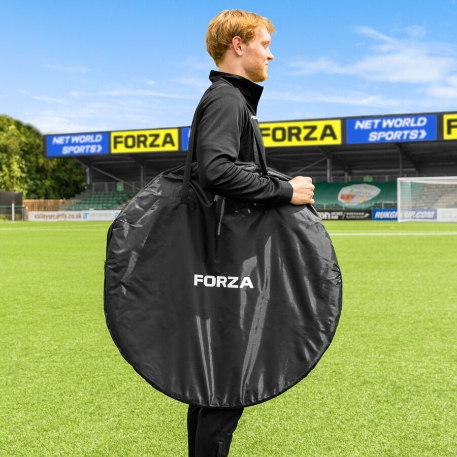 Cible De Football FORZA 2-en-1 Avec Sac De Rangement - Capacité 10 Ballons - Entraînement Et Stockage
