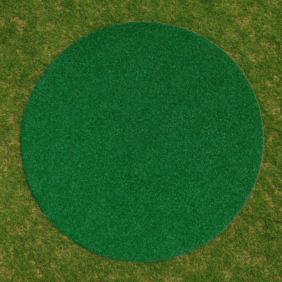 FORZA 5ft On-Deck Circle Mat For Baseball & Softball - Spike-Proof Artificial Turf With PU Foam Backing