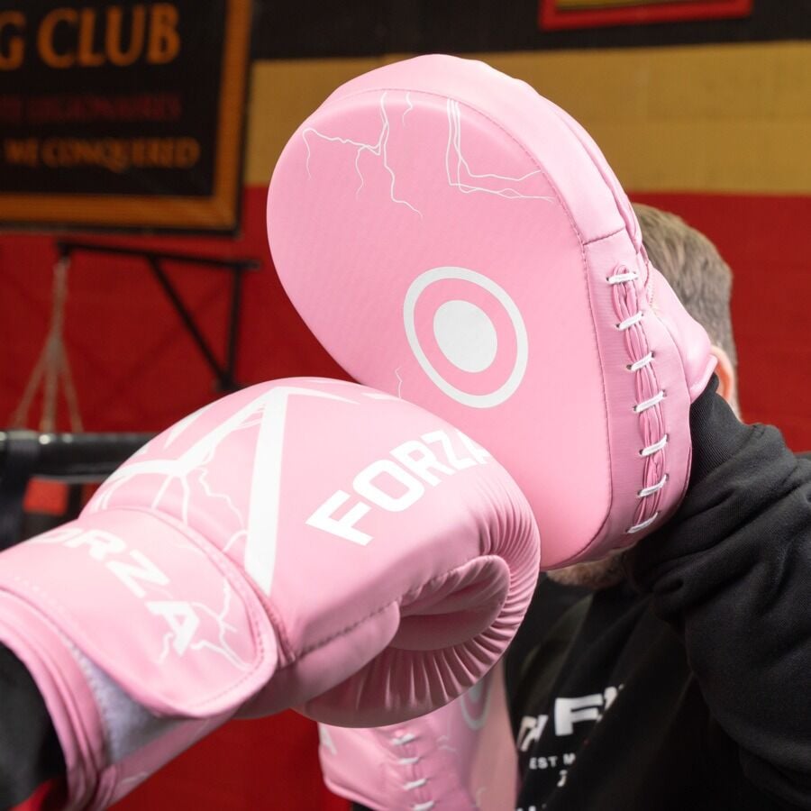 Pattes D'Ours Boxe Professionnelles - Focus Mitts Cuir PU, Gants Training Target Pour Muay Thai, Kick Boxing & Karaté
