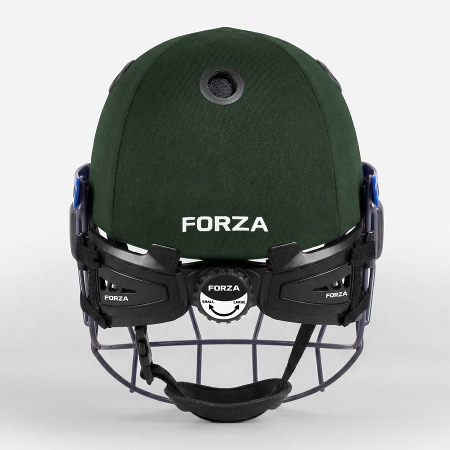 cricket with a football helmet FORZA Pro STL Cricket Helmet [Small]