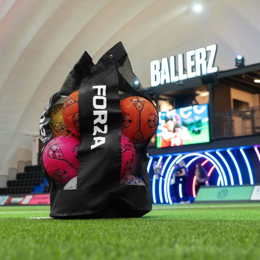 SGERUFZ Sac à Ballon Multifonction 100x76 Cm - Filet Aéré Avec Cordon Et Bandoulière, Pour Foot/handball/natation