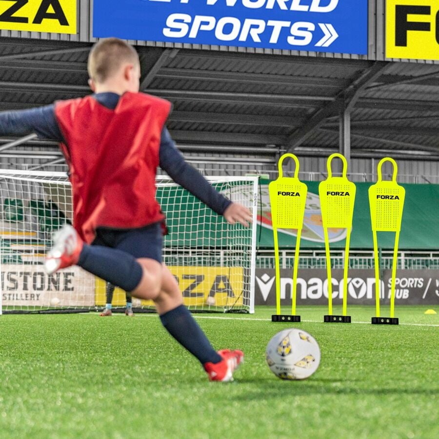 Mannequins Entraînement Football FORZA - PVC Renforcé Avec Pointes - Taille Mini/Junior/Senior - Pour Coups Francs
