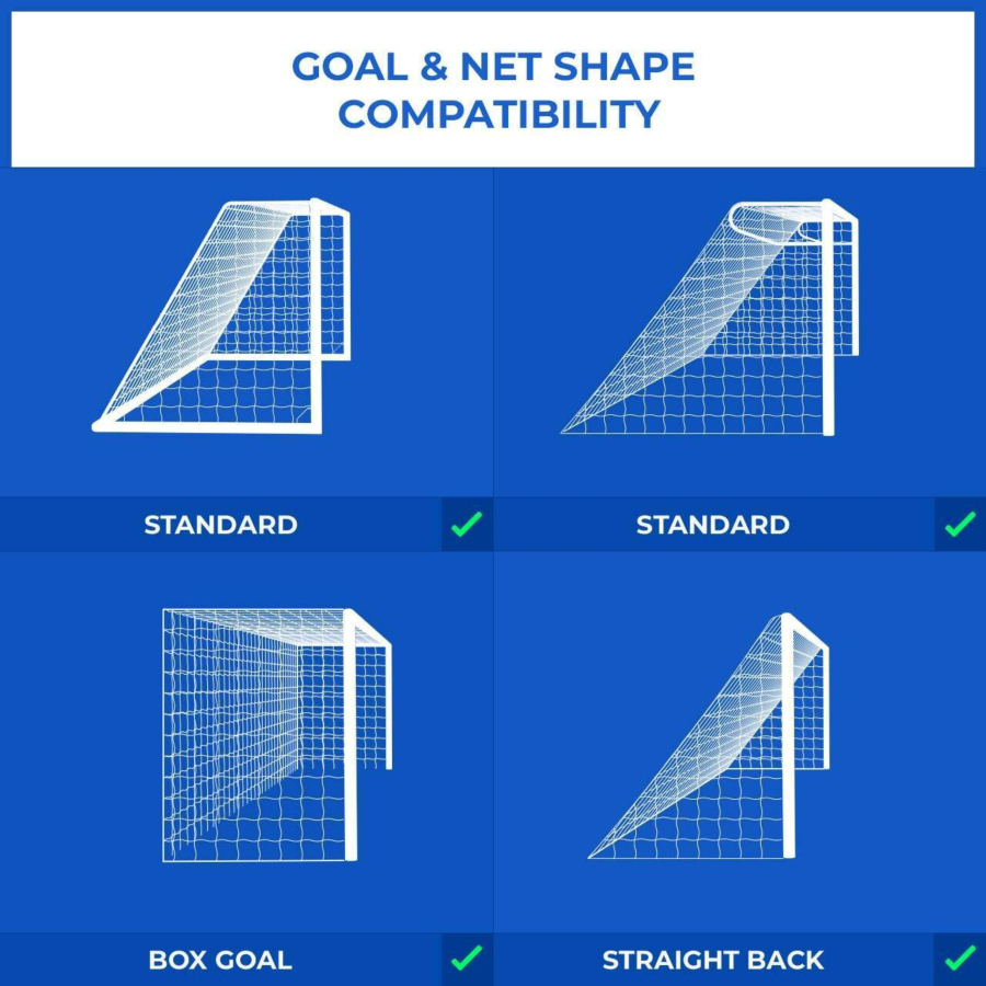 Custom Straight Back Football Nets | Net World Sports