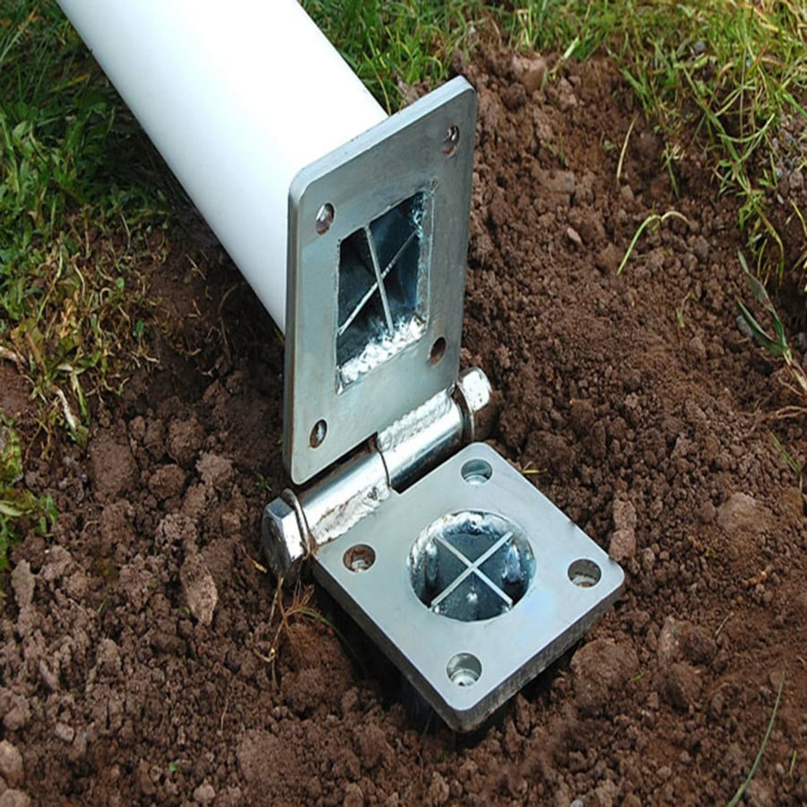 Hinged Adapters For Rugby Posts | Galvanised Steel | Junior & Senior Posts | Net World Sports