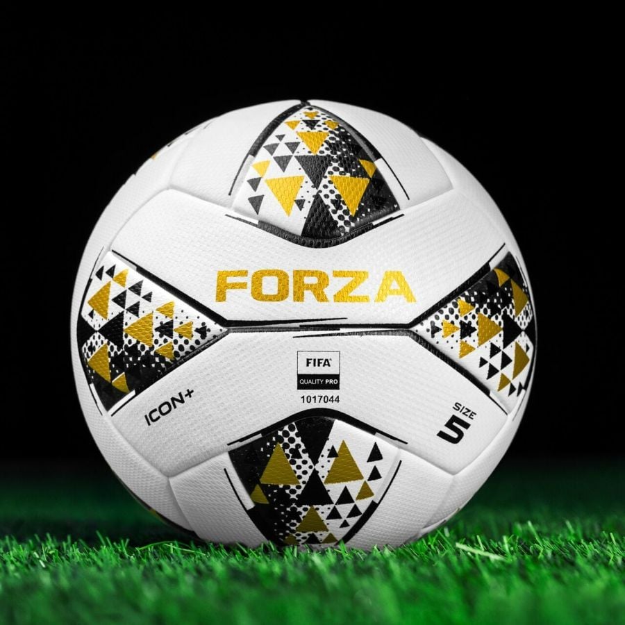 FORZA Icon Pro Ballon Foot Qualité Match - PU 1.2mm Vessie Butyle, Tailles 3/4/5, Couleurs Vives, Certifié FIFA