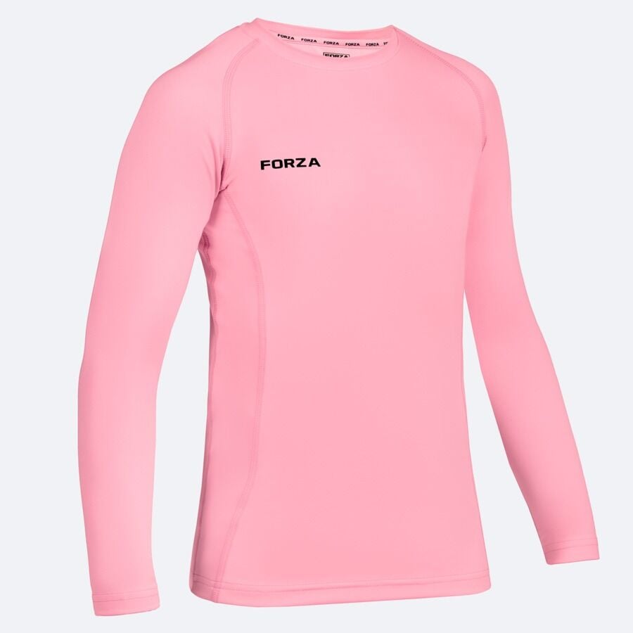Junior girls pink long sleeve base layer top