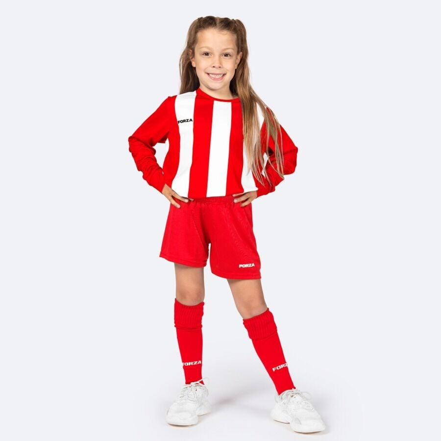 FORZA Kids'/Junior Striped Long Sleeve Football Shirt | Net World