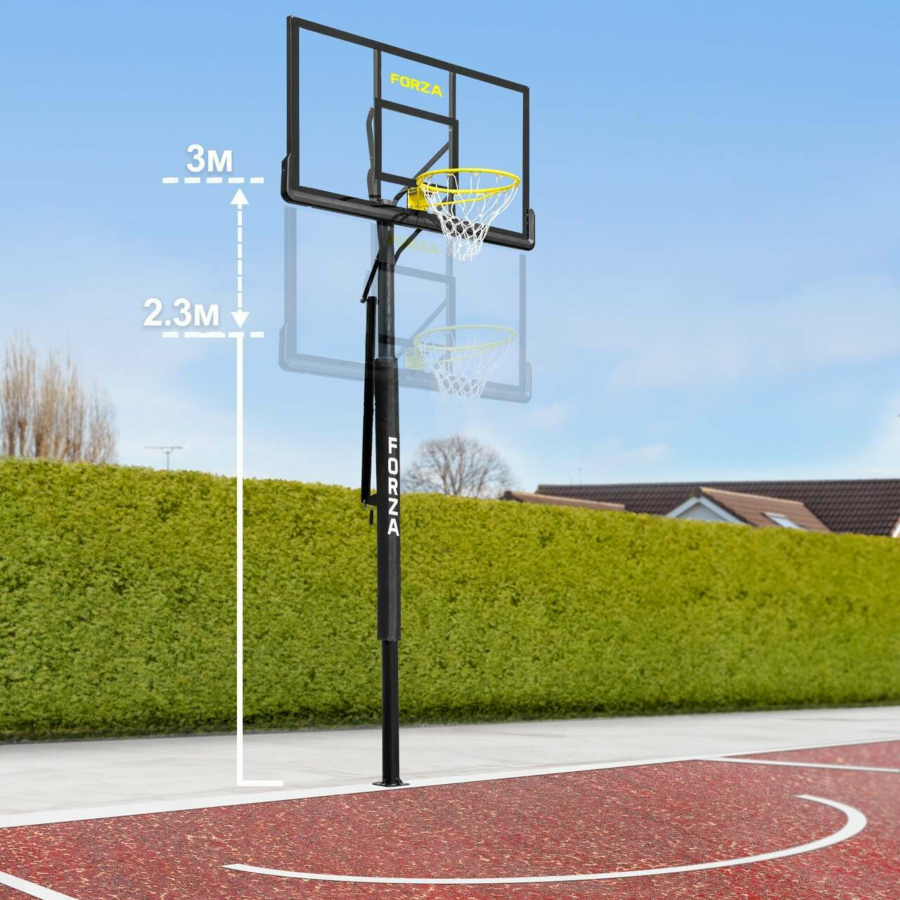 FORZA Backyard Inground Basketball Post & Adjustable Hoop