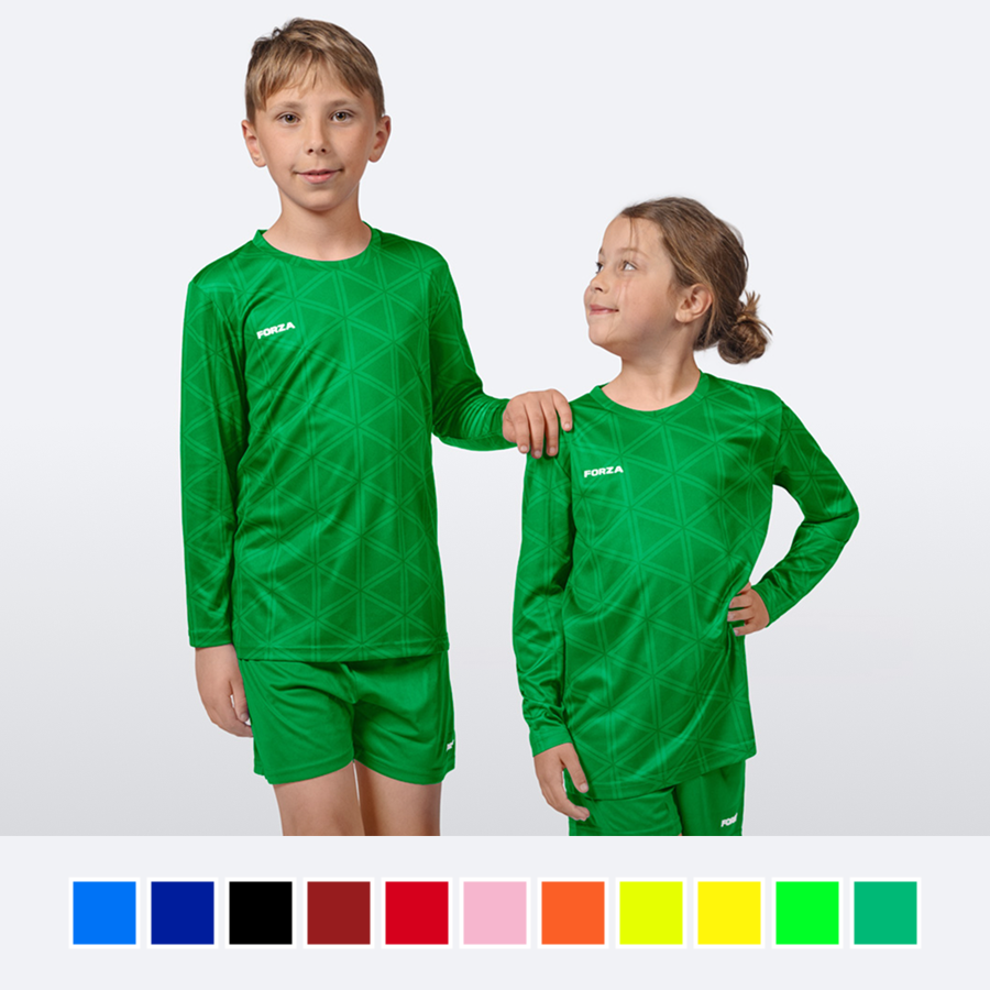 FORZA Kids' Geo Long Sleeve Football Shirt