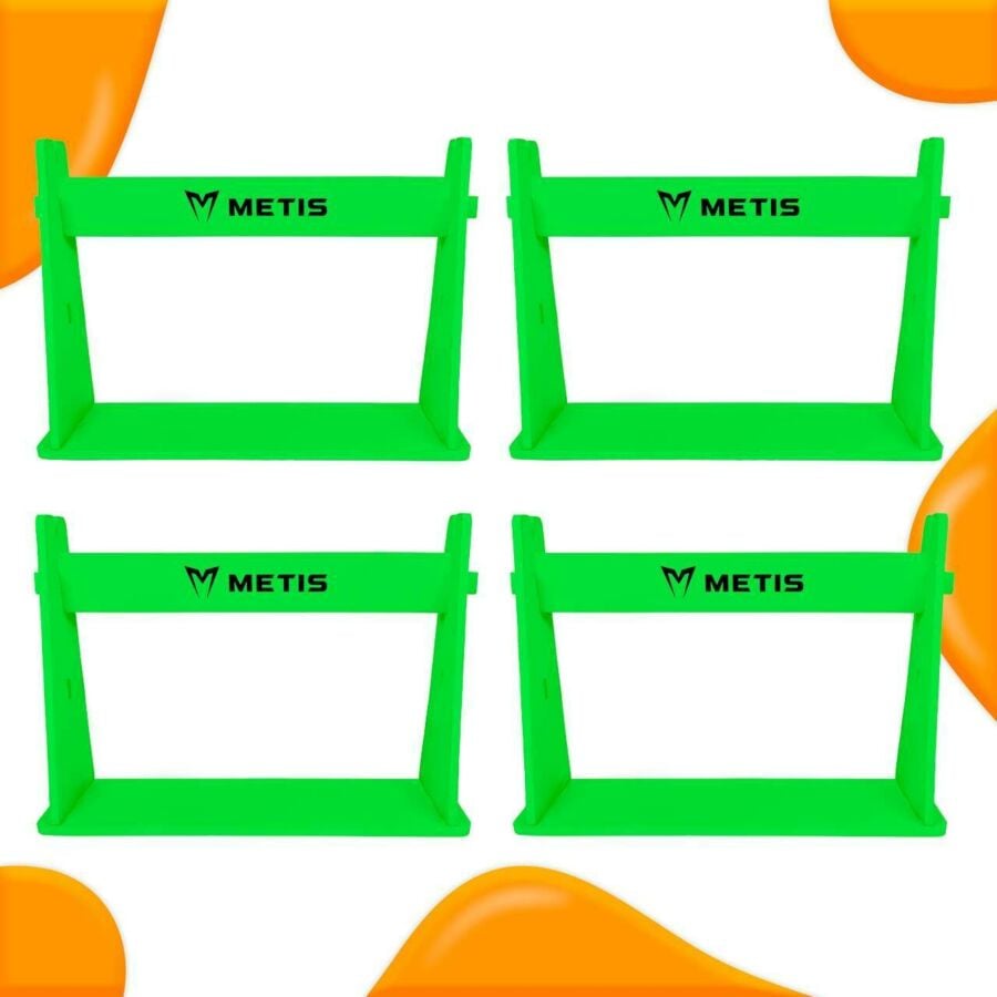 Green foam hurdles - pack of 4